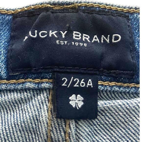 LUCKY BRAND Drew Mom Women’s Jeans Embroidery Butterfly Size 26 High Rise Taper - Picture 6 of 10